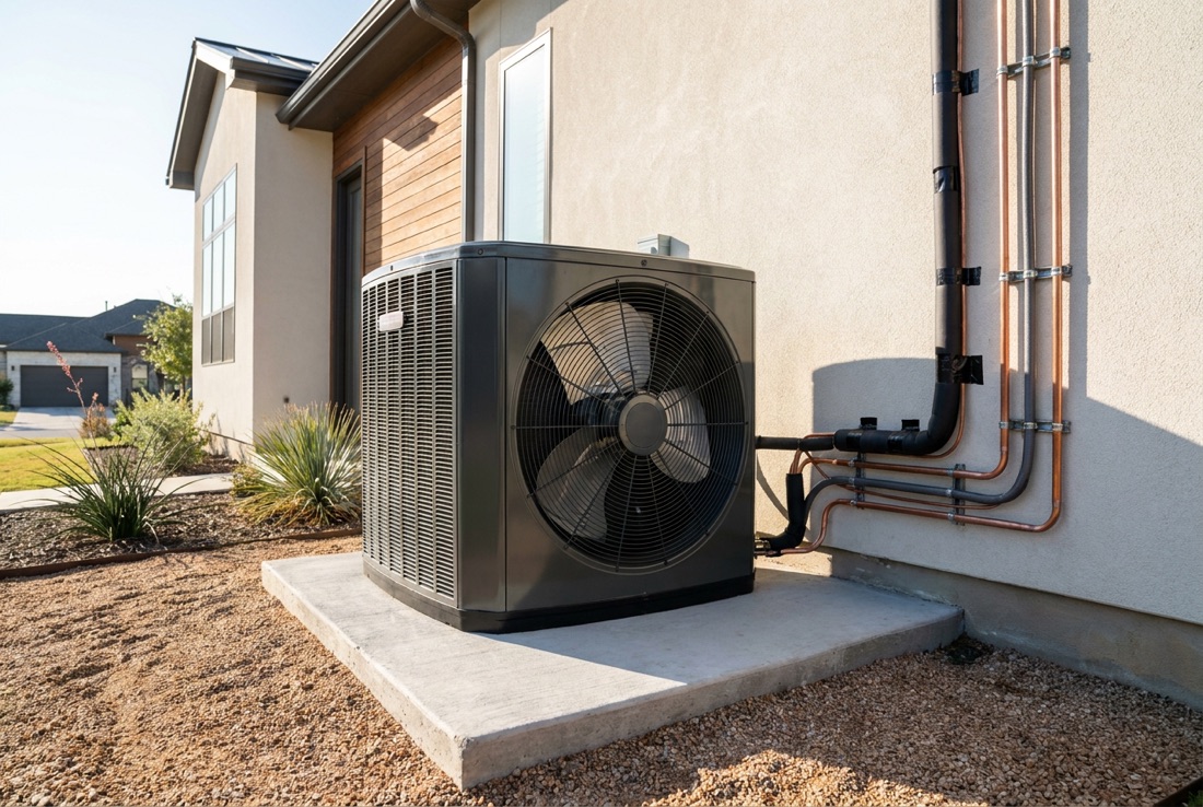 New high-efficiency AC system installed at a Texas home